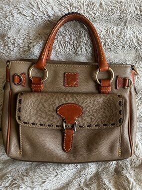 Dooney & Bourke Vintage Green Leather Satchel Florentine bag